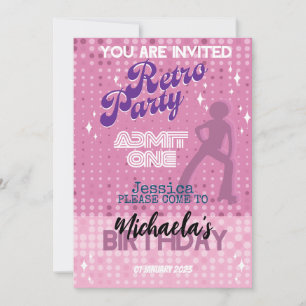 INVITATION RETRO SOIREE