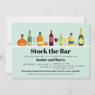 Invitation Retro Stock de l'invitation du Bar Party