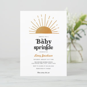 Invitation Retro Sunshine Baby Sprinkle