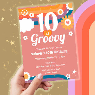 Invitation Retro Super 10e anniversaire