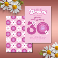 Retro Super Daisies Bold Pink 30e anniversaire