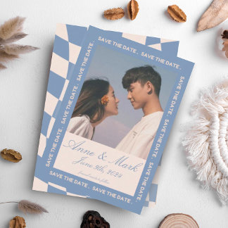 Invitation RÉTRO SUPER Les années 70 BLEU TONNES MUTÉES