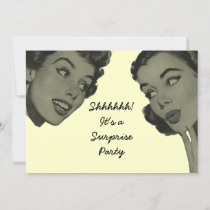 Invitation Retro Surprise Party 2