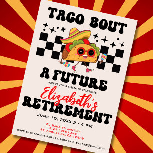 Invitation Retro Taco à propos d'une remise de diplôme Fiesta