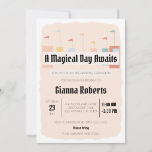 Invitation Retro Theme Park, Carnaval Vintage