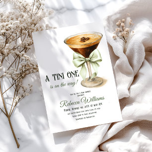 Invitation Retro Tini Un Baby shower Martini neutre pour les 