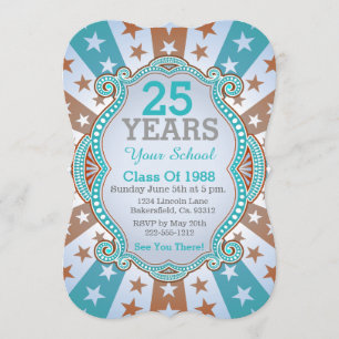 Invitation Retrouvailles De La Classe Starburgh And Dots Scho