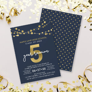 Invitation Retrouvailles de la promotion après 5 ans Blue Str
