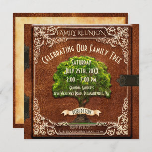 Invitation Retrouvailles familiales - Vintage