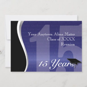 Invitation Retrouvailles personnalisables de 15 ans