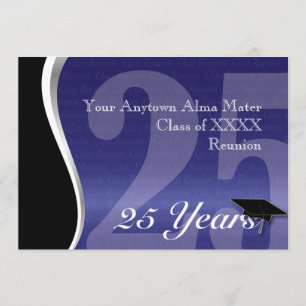 Invitation Retrouvailles personnalisables de 25 ans
