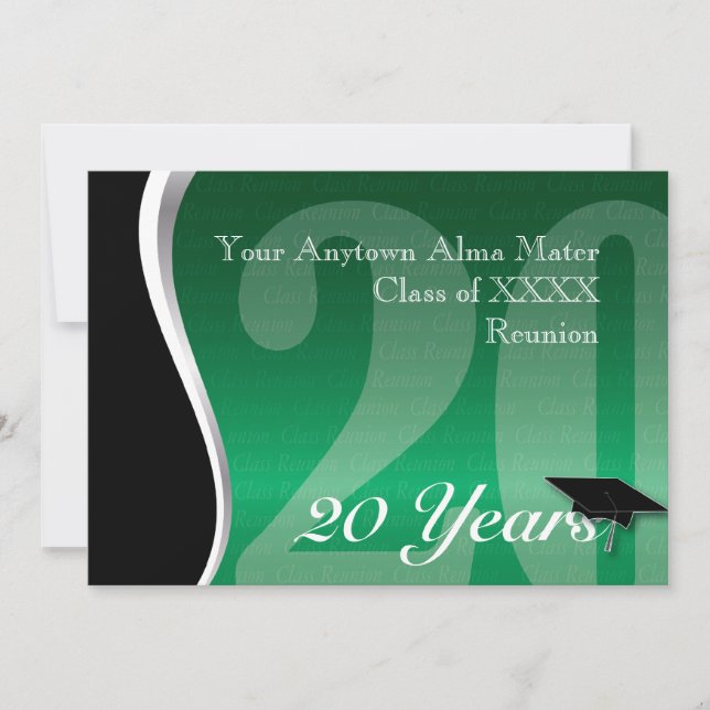 Invitation Retrouvailles personnalisables de 40 ans (Devant)