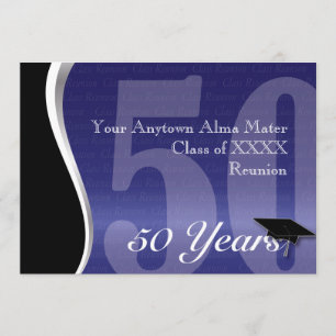 Invitation Retrouvailles personnalisables de 50 ans