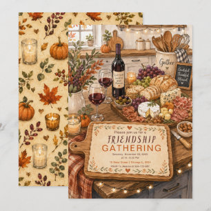Invitation Réunion Cosy Friendsgiving