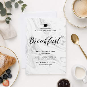 Invitation Réunion d'affaires petit-déjeuner