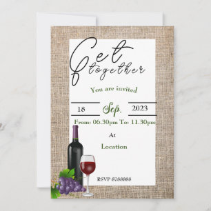 Invitation réunion d'amis