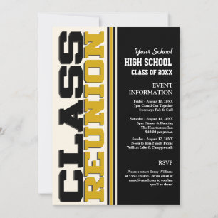 Invitation Réunion de classe personnalisable