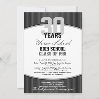 Invitation Réunion de classe personnalisable
