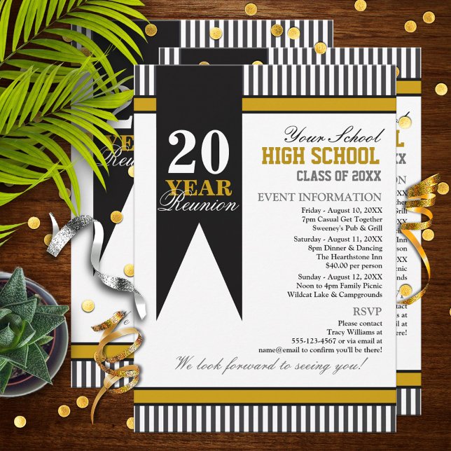 Invitation Réunion de classe secondaire (Créateur téléchargé)