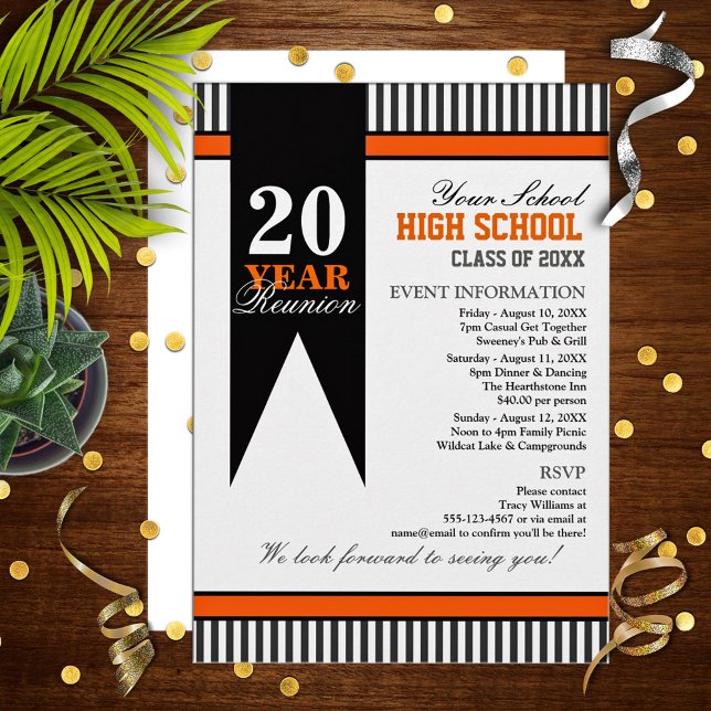 Invitation Réunion de classe secondaire (Créateur téléchargé)