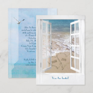 Invitation Réunion de dîner d'anniversaire de mariage à Ocean