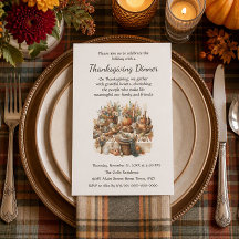 Réunion de dîner de Thanksgiving Cottage Cosy