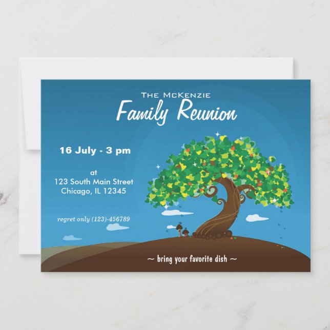 Invitation Réunion de famille (Devant)