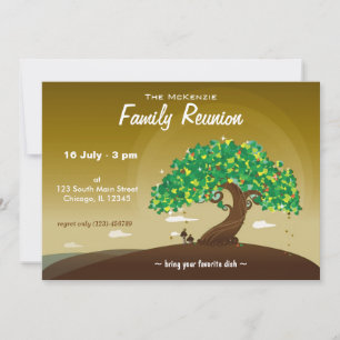 Invitation Réunion de famille (Brown)