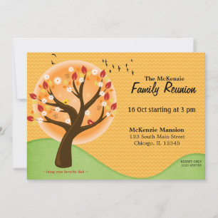 Invitation Réunion de famille d'automne