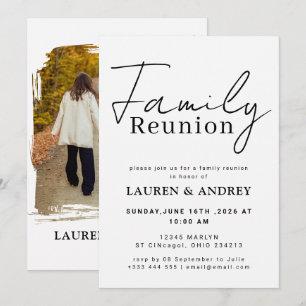 Invitation Réunion de famille de la génération moderne des éc