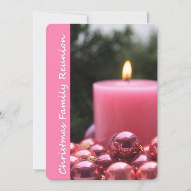 Invitation Réunion de famille de Noël (Devant)