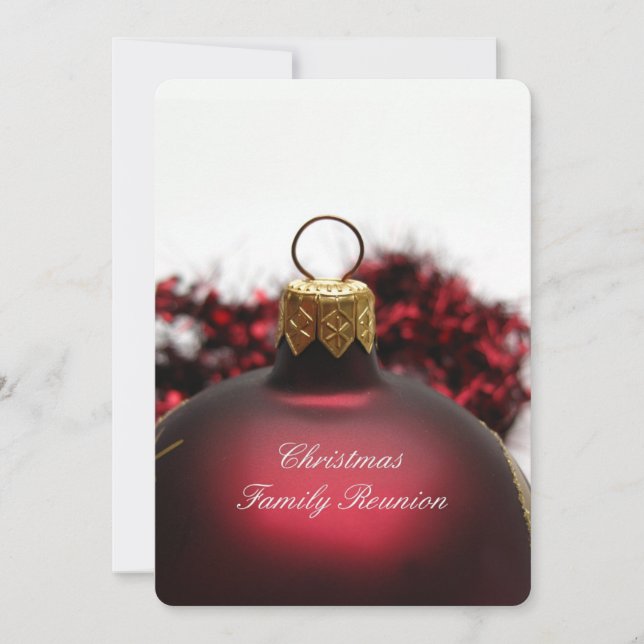 Invitation Réunion de famille de Noël (Devant)