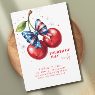 Invitation Réunion de famille patriotique moderne du 4 juille