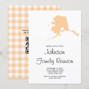 Invitation Réunion de la famille Peach Alaska
