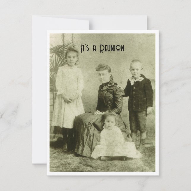 Invitation Réunion de photos anciennes (Devant)