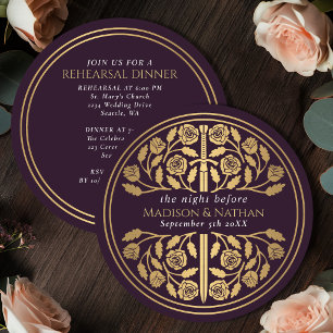 Invitation Réunion de répétition du mariage royal avec épée d