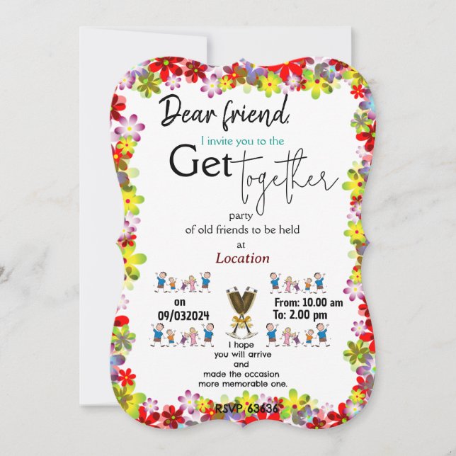 Invitation Réunion d'invitation (Devant)