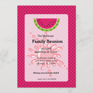 Invitation Réunion familiale de pastèque