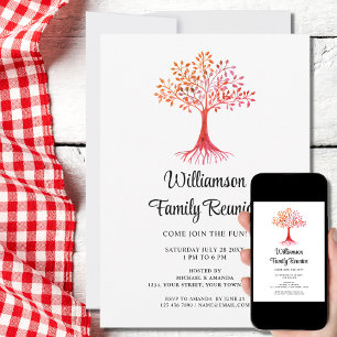 Invitation Réunion familiale moderne