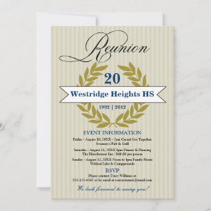 Invitation Réunion scolaire formelle élégante