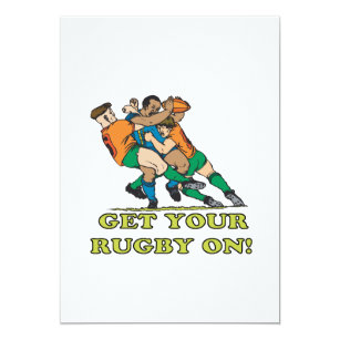 Invitations Faire Part Cartes Humour Rugby Zazzle Fr