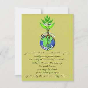 Invitation Réutiliser le cycle ReDuce