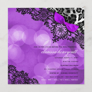 Invitation Rêve 311 dans le léopard et la violette de