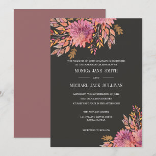Invitation Rêve d'automne Mariage élégant
