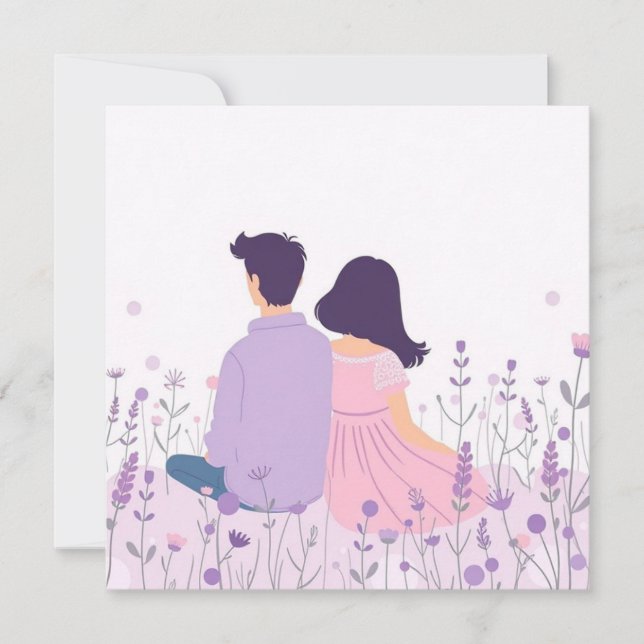 Invitation Rêve de lavande (Devant)