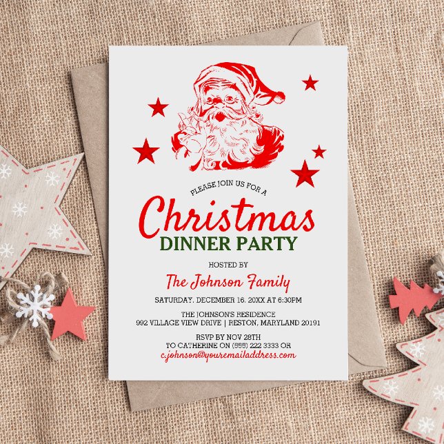 Invitation Réveillon de Noël avec le Père Noël (Créateur téléchargé)