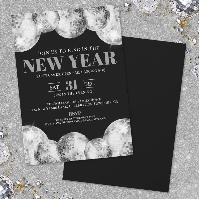 Invitation Réveillon du Nouvel An (New Year's Eve Party Invitation)