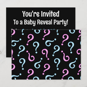 Invitation Révélation de bébé rose ou bleu