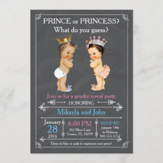 Invitation Révélation de genre Prince ou Princesse - Caucase