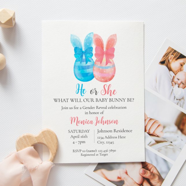 Invitation Révélation de Pâques sur le genre (Créateur téléchargé)